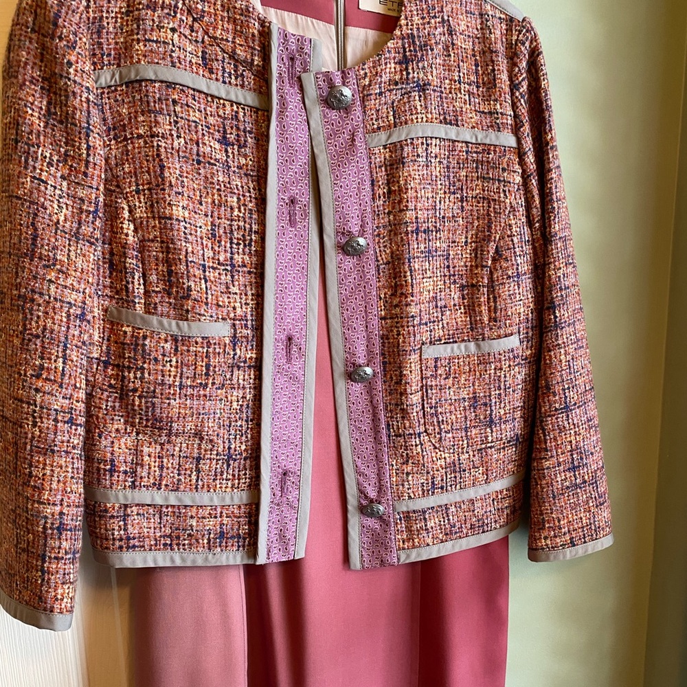 Etro Suit jacket sleeveless dress Dress size 42 Euro Jacket size 40 Euro